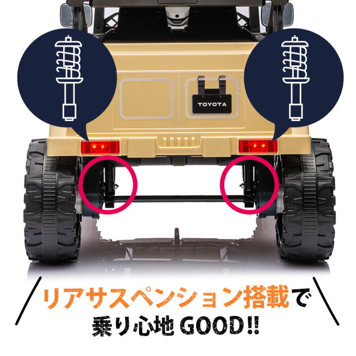 楽天市場】乗用ラジコン トヨタ ランドクルーザー FJ40 正規ライセンス 