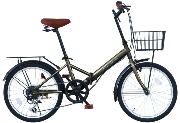 楽天市場】THREE STONE 荷台付き 折りたたみ自転車 20インチ 自転車 