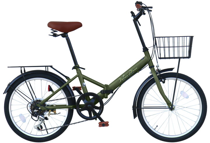 楽天市場】THREE STONE 荷台付き 折りたたみ自転車 20インチ 自転車 