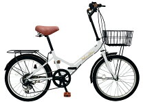 楽天市場】折りたたみ自転車 20インチ（カラーホワイト）（自転車 