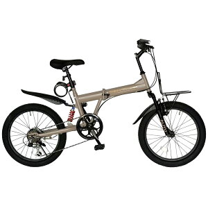 THREE STONE 折りたたみ自転車 20インチ セミファットバイク 自転車 シマノ 6段ギア 前後サスペンション フロントキャリア 充電式LEDライト ダイヤルロック錠 スマホホルダー マッドガード メー