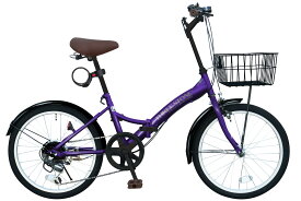 【スーパーセールP5倍！】 【週間ランキング1位！獲得】THREE STONE 折りたたみ自転車 折り畳み自転車 20インチ 自転車 シマノ 6段ギア カゴ LEDライト ロック錠 メーカー保証 P-008