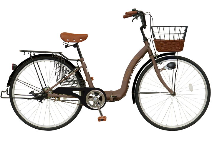 楽天市場】THREE STONE ノーパンク 折りたたみ自転車 26インチ シティ 