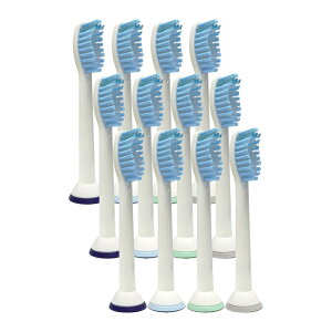 フィリップス ソニッケアー対応 HX6054 HX6052 電動歯ブラシ用 互換 替えブラシ (12本セット) ブラシヘッド 普通サイズ 安心一年保証