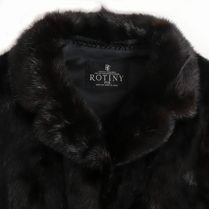 楽天市場】毛並み極美品☆ROTINY ロティニー MINK ミンク 本毛皮コート 