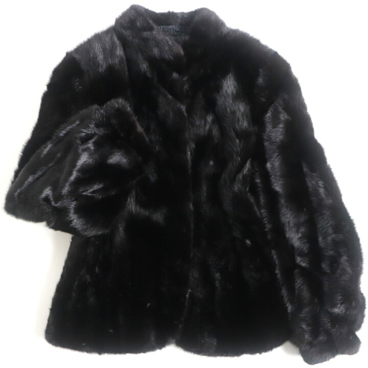 楽天市場】極美品◇SAGA MINK サガミンク 逆毛 本毛皮コート ブラック  