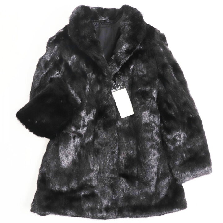 楽天市場】未使用品○MINK ミンク 本毛皮ショートコート ジャケット 