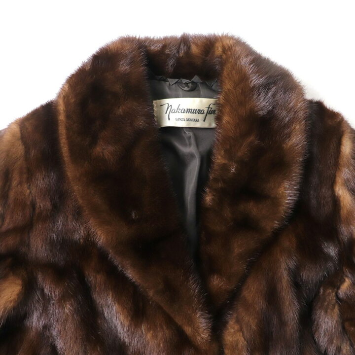 楽天市場】美品☆Nakamura Fur ナカムラファー MINK ミンク 本毛皮 