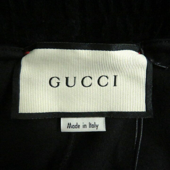 楽天市場】極美品□GUCCI/グッチ 587466 ウェブライン ロゴ刺繍 ベロア 