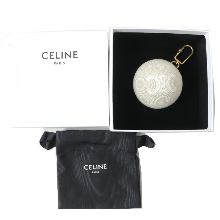 楽天市場】美品△CELINE セリーヌ 10I422DRN ボールデザイン クロシェ  