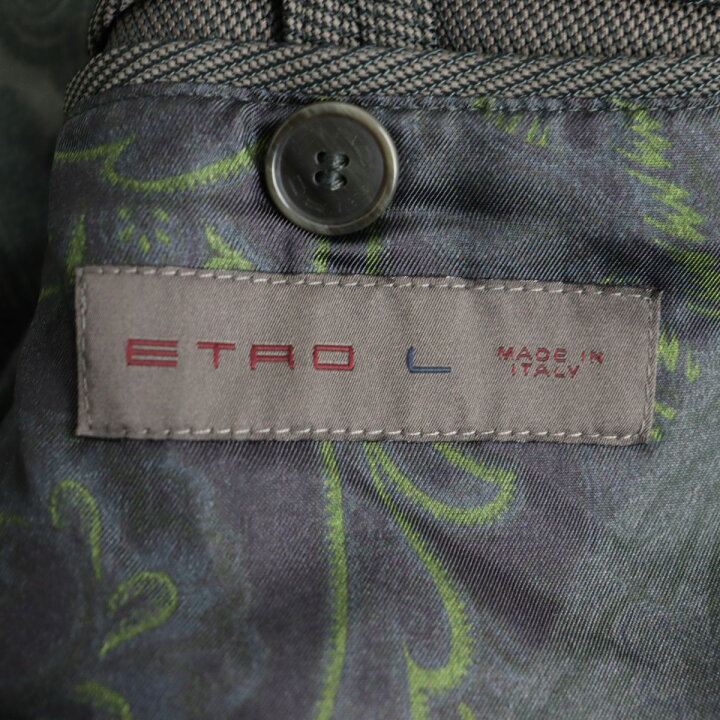 楽天市場】美品◇ETRO エトロ ペイズリー柄 裏地総柄 Wジップ×ボタン  