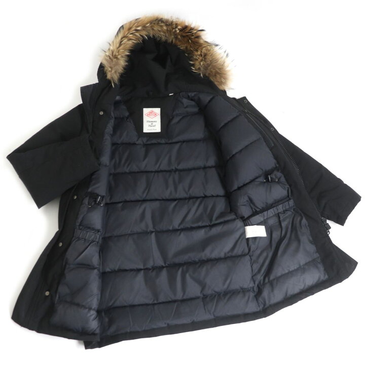 楽天市場】良品□DANTON/ダントン ロゴ入り ラクーンファー フーデッド 