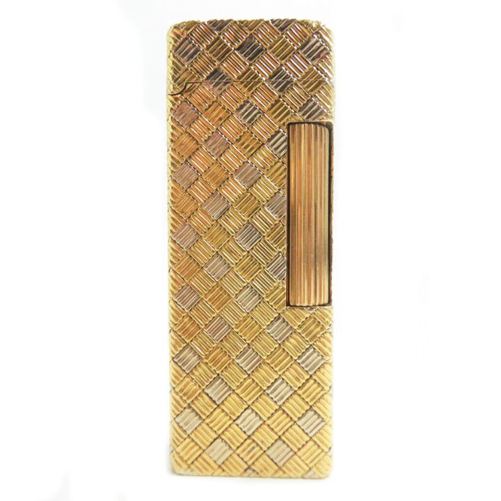 着火OK】dunhill ローラー式ガスライター ゴールド ダンヒル あまく