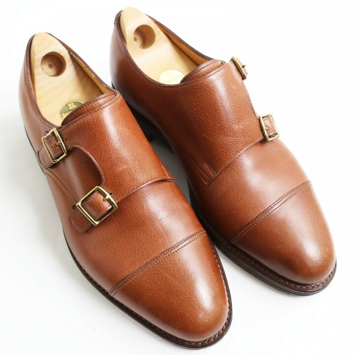 美品▽JOHN LOBB ジョンロブ EMBER 7000ラスト ウィングチップ ダブル 