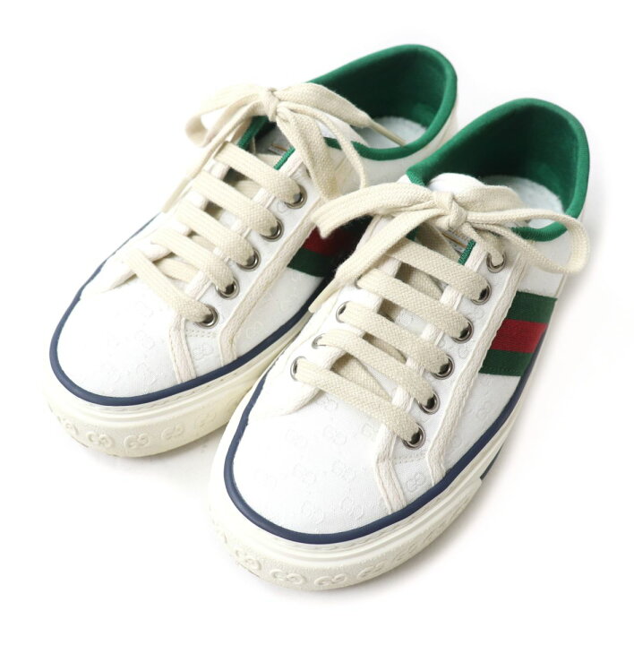 楽天市場】美品☆GUCCI グッチ テニス 1977 GG柄 ウェブライン レース 