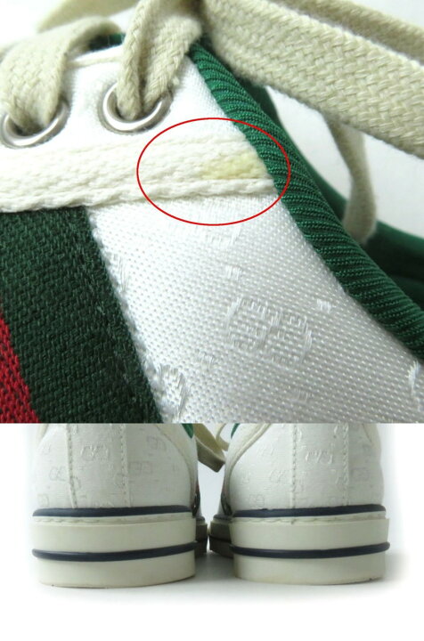 楽天市場】美品☆GUCCI グッチ テニス 1977 GG柄 ウェブライン レース 