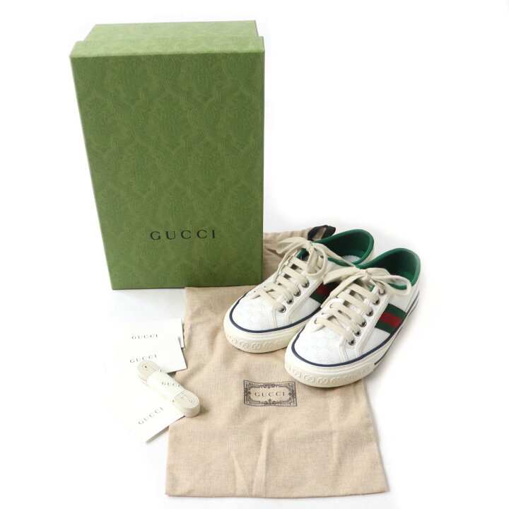 楽天市場】美品☆GUCCI グッチ テニス 1977 GG柄 ウェブライン レース 