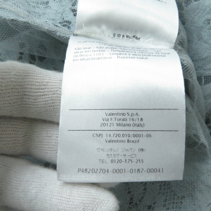 楽天市場】極美品☆正規品 VALENTINO ヴァレンティノ フラワーレース 