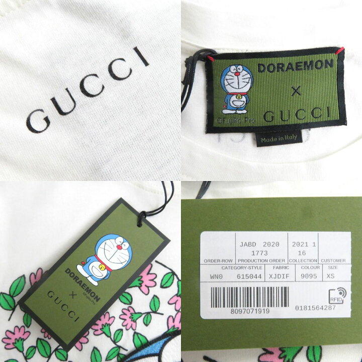 楽天市場】未使用品△正規品 GUCCI グッチ 615044 ドラえもん×花柄 