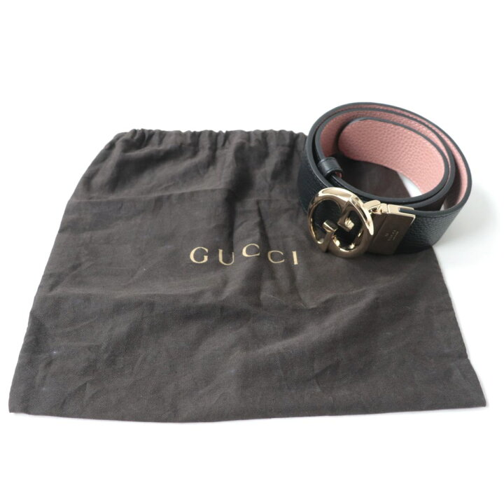 楽天市場】美品☆GUCCI グッチ 450000 GGロゴバックル リバーシブル  