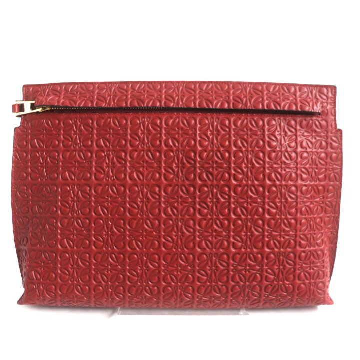 楽天市場】極美品▽LOEWE ロエベ リピート アナグラム レザークラッチ  