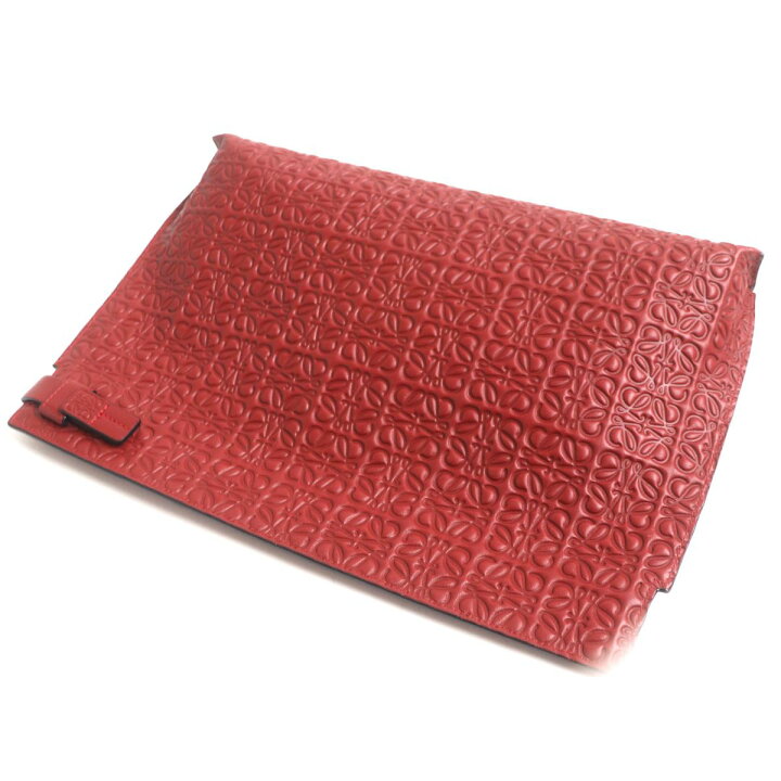 楽天市場】極美品▽LOEWE ロエベ リピート アナグラム レザークラッチ 