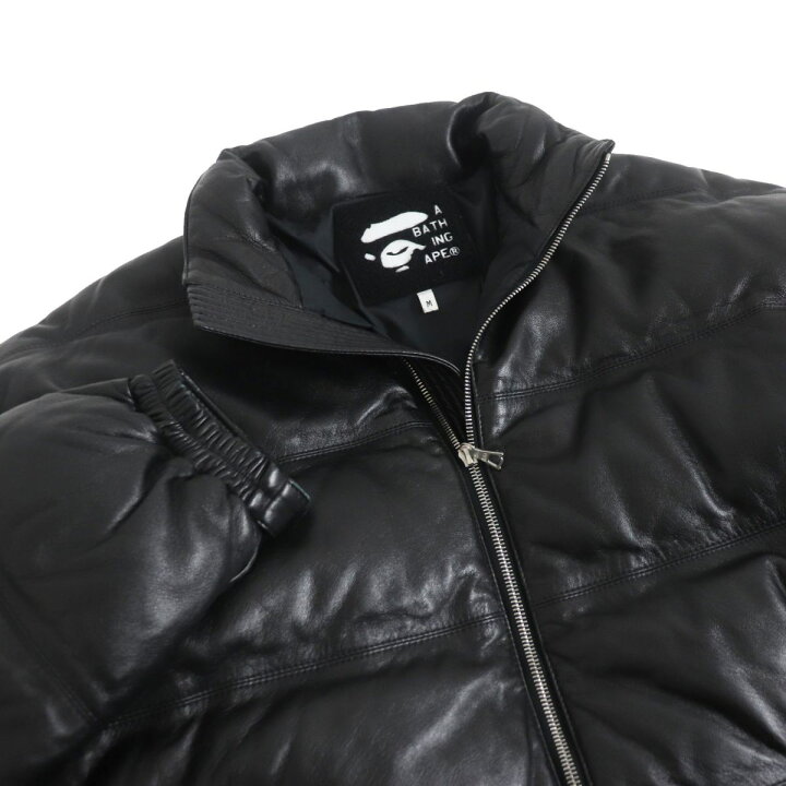 楽天市場】美品□A BATHING APE エイプ LEATHER CLASSIC DOWN JACKET  