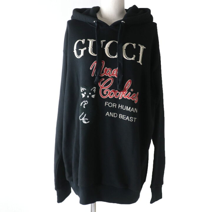 楽天市場】未使用品☆正規品 GUCCI グッチ 615061 ロゴ刺繍入り フード 