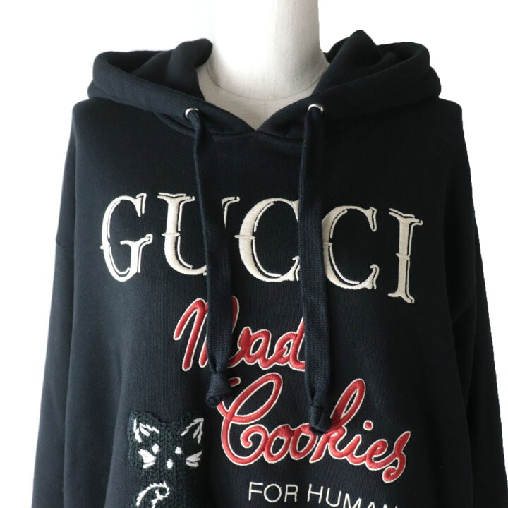 楽天市場】未使用品☆正規品 GUCCI グッチ 615061 ロゴ刺繍入り フード 