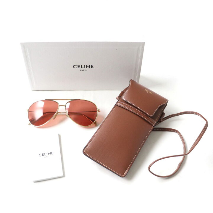 楽天市場】極美品☆CELINE セリーヌ CL40062U 22年購入 ティアドロップ 