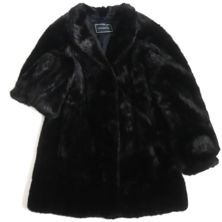 楽天市場】美品▽MITSUKOSHI 三越 SAGA MINK サガミンク 逆毛 本毛皮  