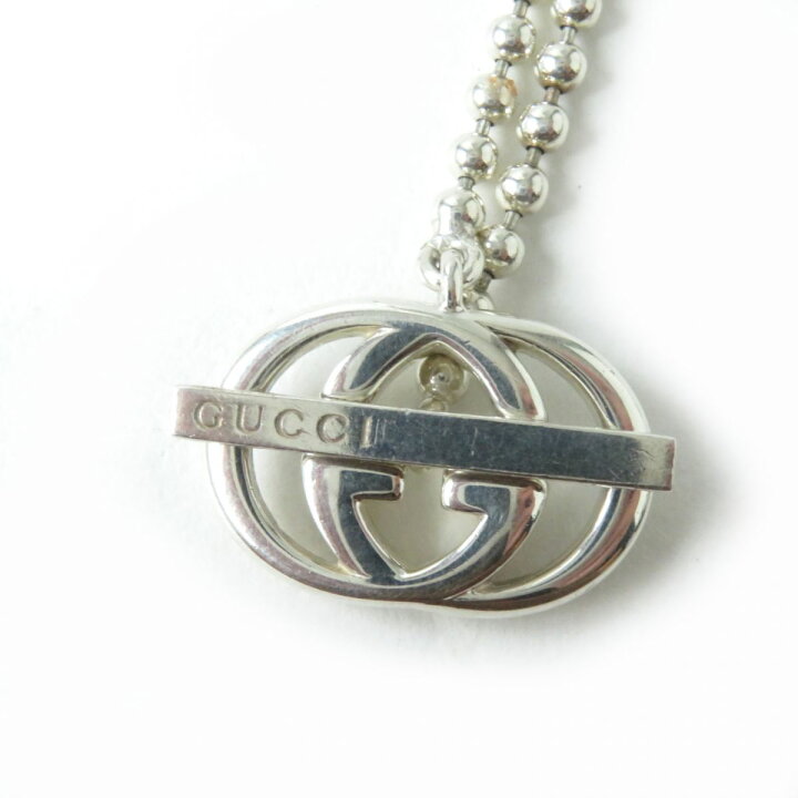 楽天市場】美品☆GUCCI グッチ 216435 インターロッキングG Ag925 