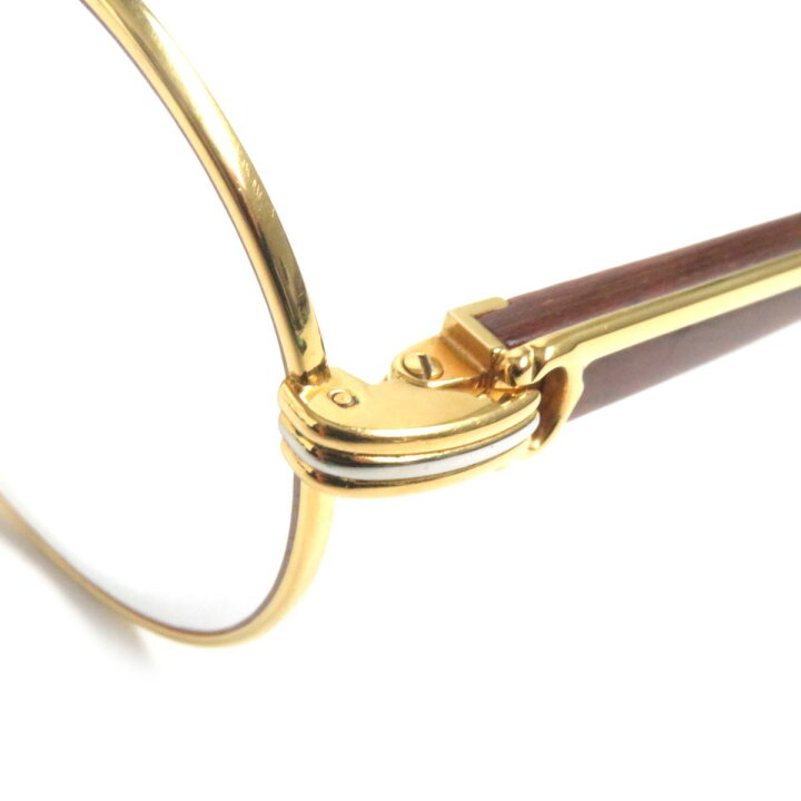 楽天市場】良品▽Cartier カルティエ ウッドテンプル ロゴ金具付き  
