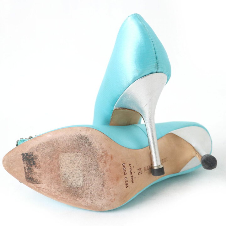 楽天市場】良品☆MANOLO BLAHNIK マノロブラニク ハンギシ ビジュー 