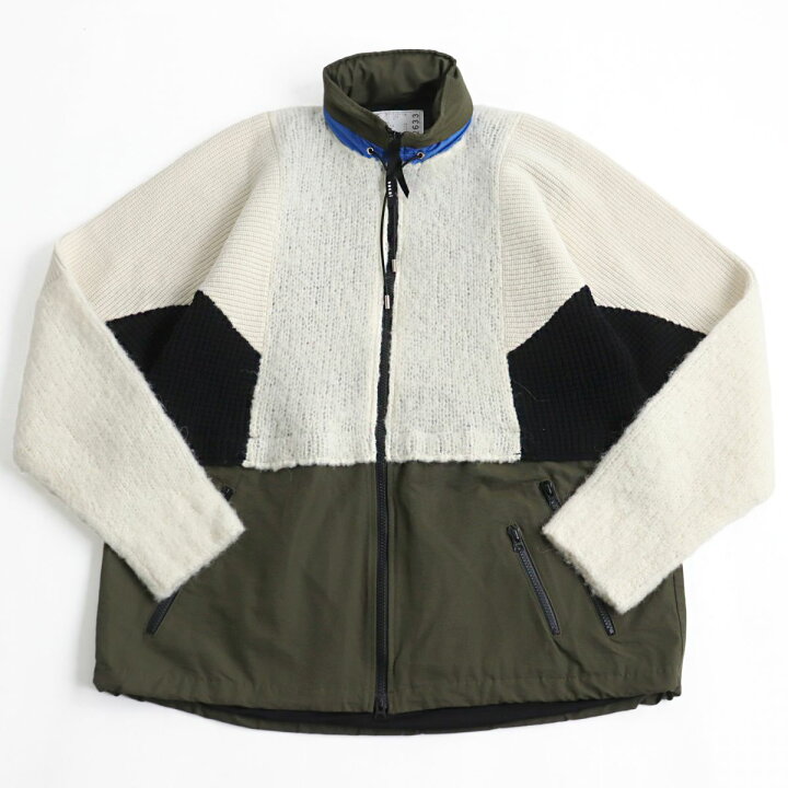 楽天市場】未使用品○21AW sacai サカイ Wool Knit Hoodie 21-02633M 