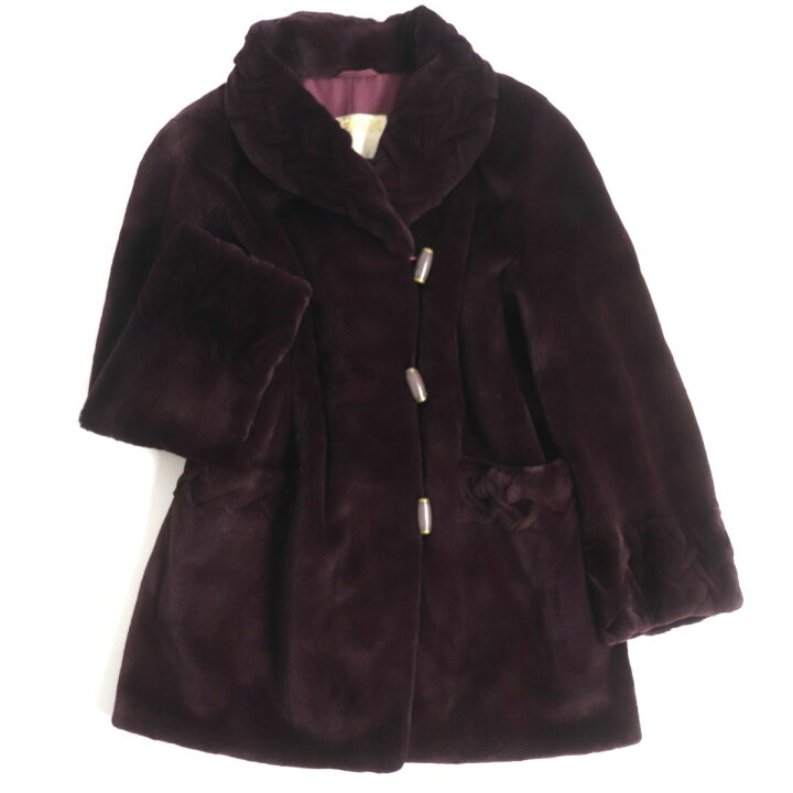 楽天市場】美品▽EMBA エンバ MINK シェアードミンク 本毛皮コート  