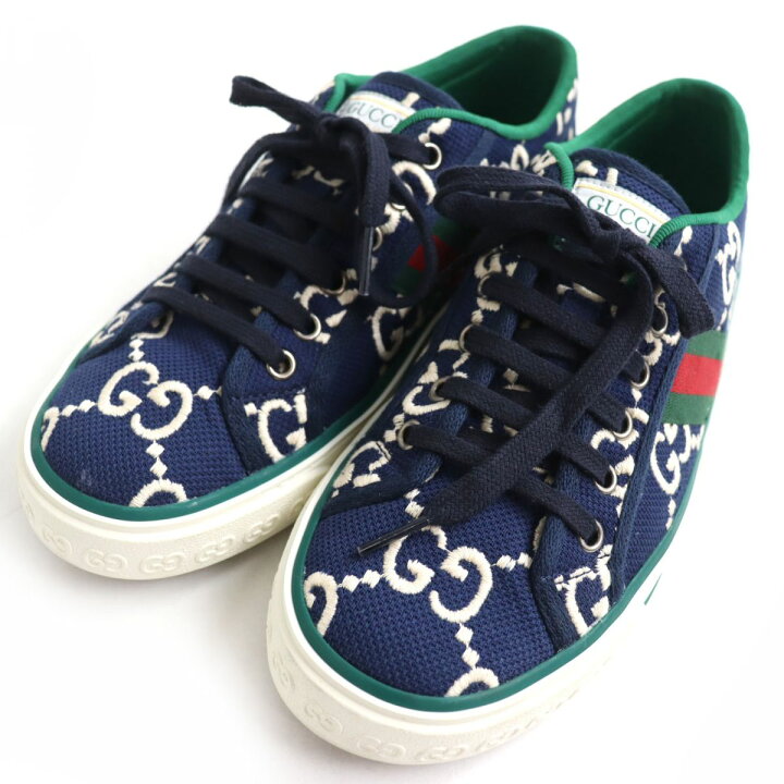 楽天市場】極美品△GUCCI グッチ テニス1977 606111 GGキャンバス 