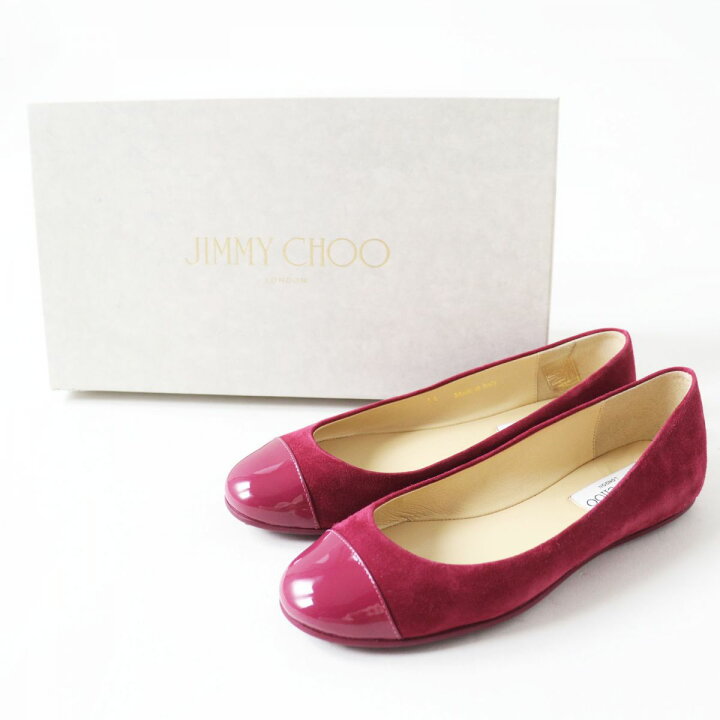 楽天市場】極美品◎イタリア製 JIMMY CHOO ジミーチュウ GAZE FLAT 