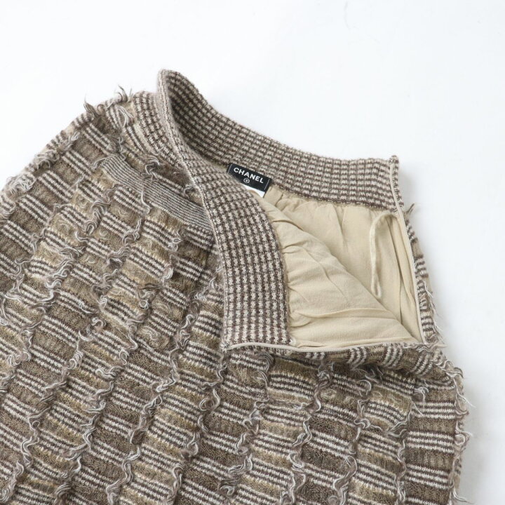 楽天市場】極美品☆CHANEL シャネル P52875 ココマーク付き モヘア混  