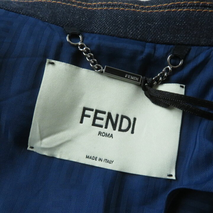 楽天市場】未使用品☆正規 FENDI フェンディ FLF523 ロゴ刺繍入り 袖 