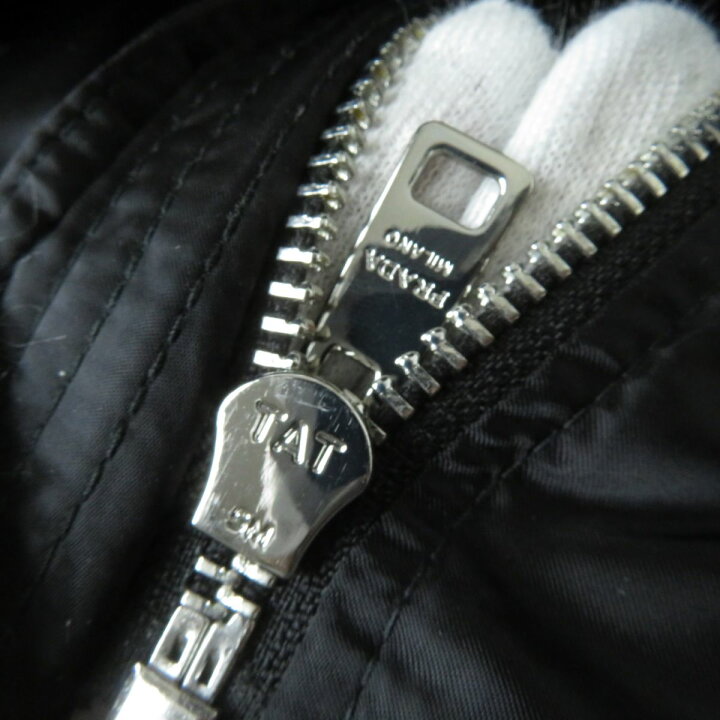 楽天市場】極美品☆正規品 PRADA プラダ 襟フォックスファー・ロゴ入り  