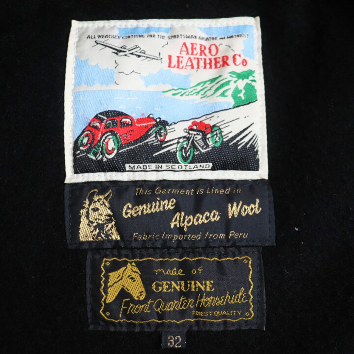 楽天市場】美品○希少 AERO LEATHER エアロレザー グリズリー 