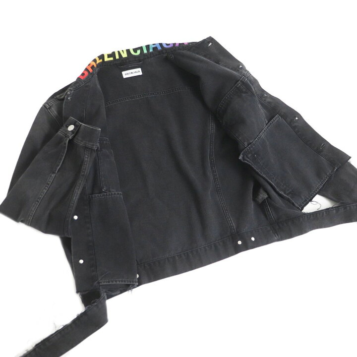 楽天市場】美品□18AW BALENCIAGA/バレンシアガ 571450 レインボーロゴ  
