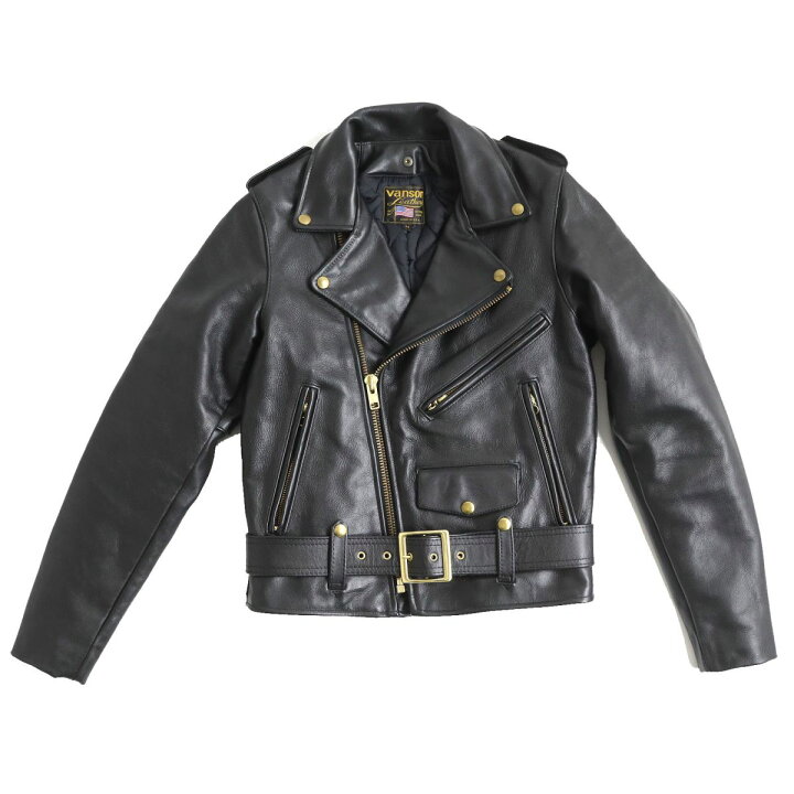 楽天市場】極美品△VANSON バンソン ベルト付き ダブルライダース 