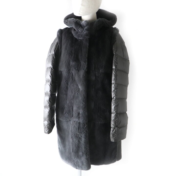 楽天市場】美品 Herno ヘルノ アンゴラ シルク混 フード付 ラビット 