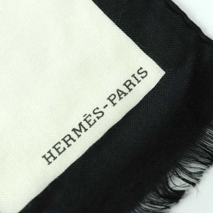 楽天市場】極美品 HERMES エルメス ビッグHロゴ カシミヤ シルク 大判 