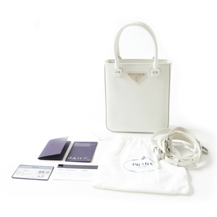楽天市場】極美品 PRADA プラダ 1BA331 スモール ブラッシュドレザー  