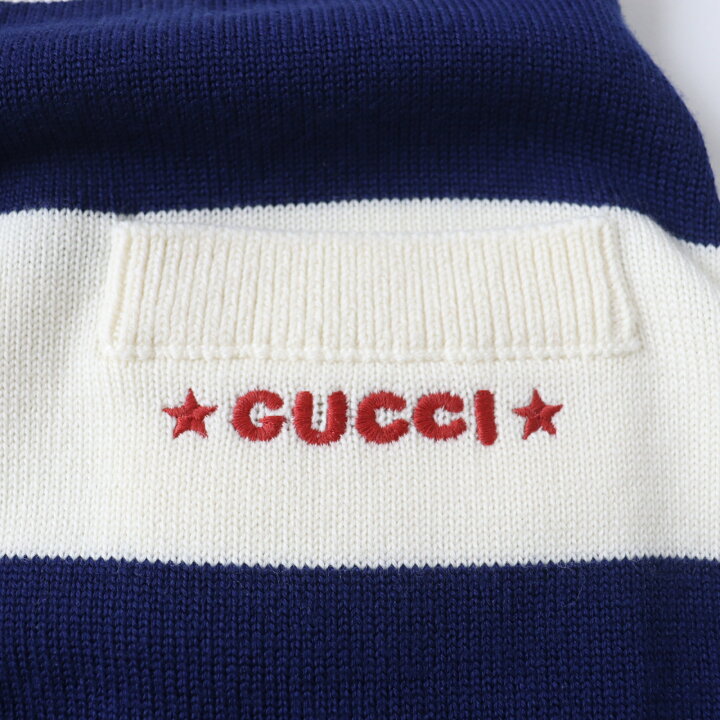 楽天市場】未使用品 GUCCI グッチ 22AW 691664 ロゴ刺繍入り マリン 