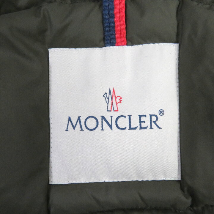 楽天市場】極美品 MONCLER モンクレール RONIER ファーフーデッド ロゴ 
