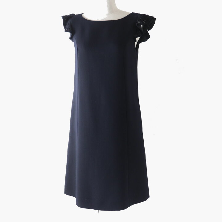 楽天市場】極美品 FOXEY フォクシー 39335 ミッドナイトブルー 袖  